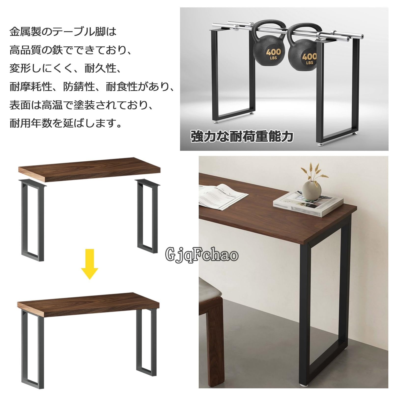 Amazon.co.jp: 2脚 1組 テーブル脚、ダイニングテーブル脚、家具部品の